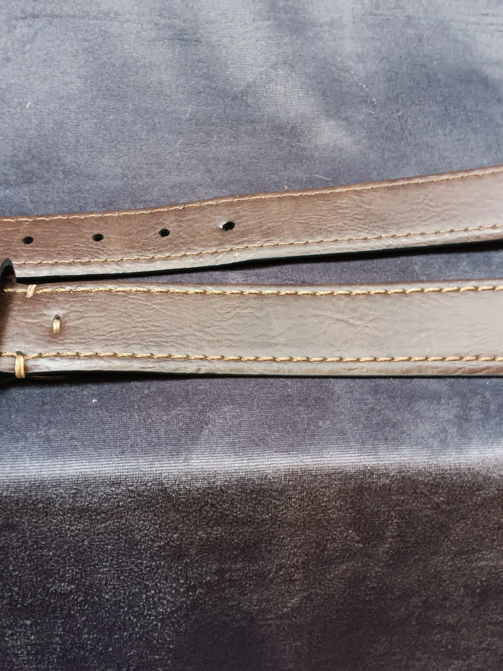 Levi's Brown Leather Belt with Silver Tone Buckle